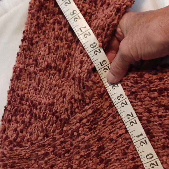 Womans Preswick & Moore Orange Fall Soft Knit Long Sleeve Sweater L New - Picture 4 of 8